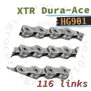 Cadena OEM Shimano XTR Dura Ace CN-HG901-11 11 velocidades 116 eslabones con eslabón rápido  - Imagen 1 de 1