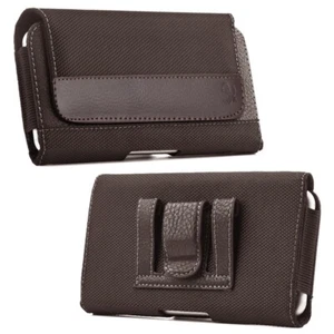 For Google PIXEL FOLD Horizontal Leather Pouch Belt Clip Holster Case Brown - Picture 1 of 7