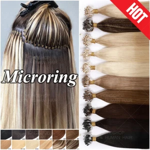 DICK Microring Loop 100% Remy Echthaar Extensions Haarverlängerung Nano Strähnen - Bild 1 von 28