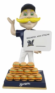 Bernie Brewer Milwaukee Brewers Mascot Win Streak Bobblehead MLB NIB GO BREWERS! - Picture 1 of 10