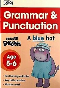 NEW Letts monster GRAMMAR and PUNCTUATION (age 5 - 6 ) ENGLISH key skills - Picture 1 of 1