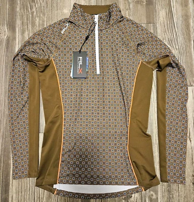 $148 RLX Ralph Lauren Floral Print 1/4 Zip Pullover Multicolor Womens Sz XXS NEW — 第 1/4 张图片
