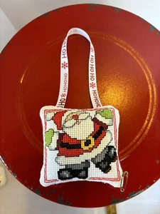 Christmas Ornament Tapestry Santa Claus Pillow - Picture 1 of 3