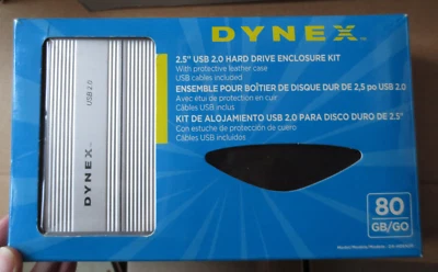 DYNEX USB 2.0 HARD DRIVE ENCLOSURE Kit -  2.5" - Open BOX - Image 1 of 3