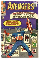 Avengers 16 New Line-up! Scarlet Witch! 1965 Marvel Comics B437