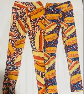 Lularoe American Hot Dogs Kid’s SET (Tween and L / XL) - Picture 1 of 4