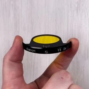 Canon 34mm Drop In Y3 2x (Yellow) Filter ~ For FD 300/4 ~ FD 500/8 - Picture 1 of 4