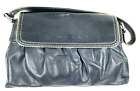 STUDIO POLLINI Black Luxurious Soft Leather Hobo Bag Shoulder Purse Handbag