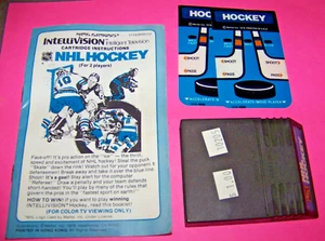USED!! INTELLIVISION HOCKEY, BOWLING, POKER, TENNIS AND BASEBALL GAMES, FREE SH! - Picture 1 of 19