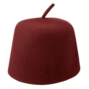 Village Hat Shop Maroon Fez with Stem - Picture 1 of 2