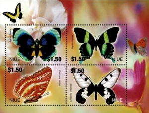 Niue 2004 - Butterflies - Sheet of 4 - Scott 783 - MNH - Picture 1 of 1