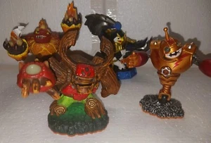 Skylanders Lot Of 4 King Pen, Hot Head, Bouncer and Tree Rex - Picture 1 of 15