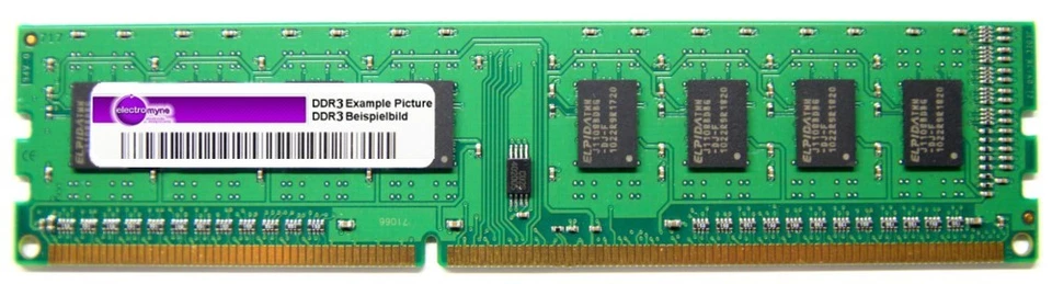 1GB Elixir DDR3 RAM PC3-10600U-9-10-B0 1333MHz CL9 1Rx8 M2Y1G64CB88A5N-CG 240pin - Image 1 of 1