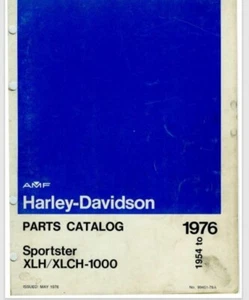 1954 - 1976 Harley Sportster XLH XLHC-1000 Parts catalog 179 pages - Picture 1 of 1