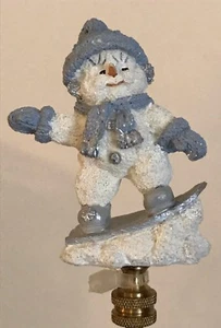 Snow Buddies Snow Board Lamp Shade Finial-New-Handcrafted by Lamp Shades Plus - Picture 1 of 2