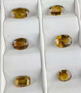 Titanite Sphene With Fire Inclusions Loose Gemstone 6 Pieces Lot @PAK. 5.2 Carat - Picture 1 of 17