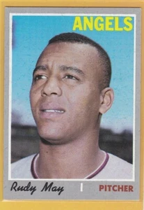 1970 Topps Baseball Rudy May #203 Angels EX+ *83347 - Bild 1 von 1