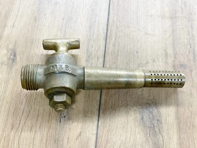 VINTAGE / ANTIQUE HEAVY M&B BASS ALES BEER MANCAVE BRASS BARREL TAP SPIGOT - Image 1 of 4