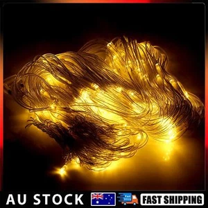 Fairy Net Light Curtain 192 LED Warm White for Christmas Decor - Picture 1 of 14