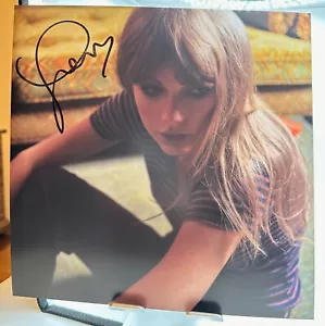 Taylor Swift Midnights Mahogany Marbled Vinyl Edition with Hand Signed Photo - Foto 1 di 6