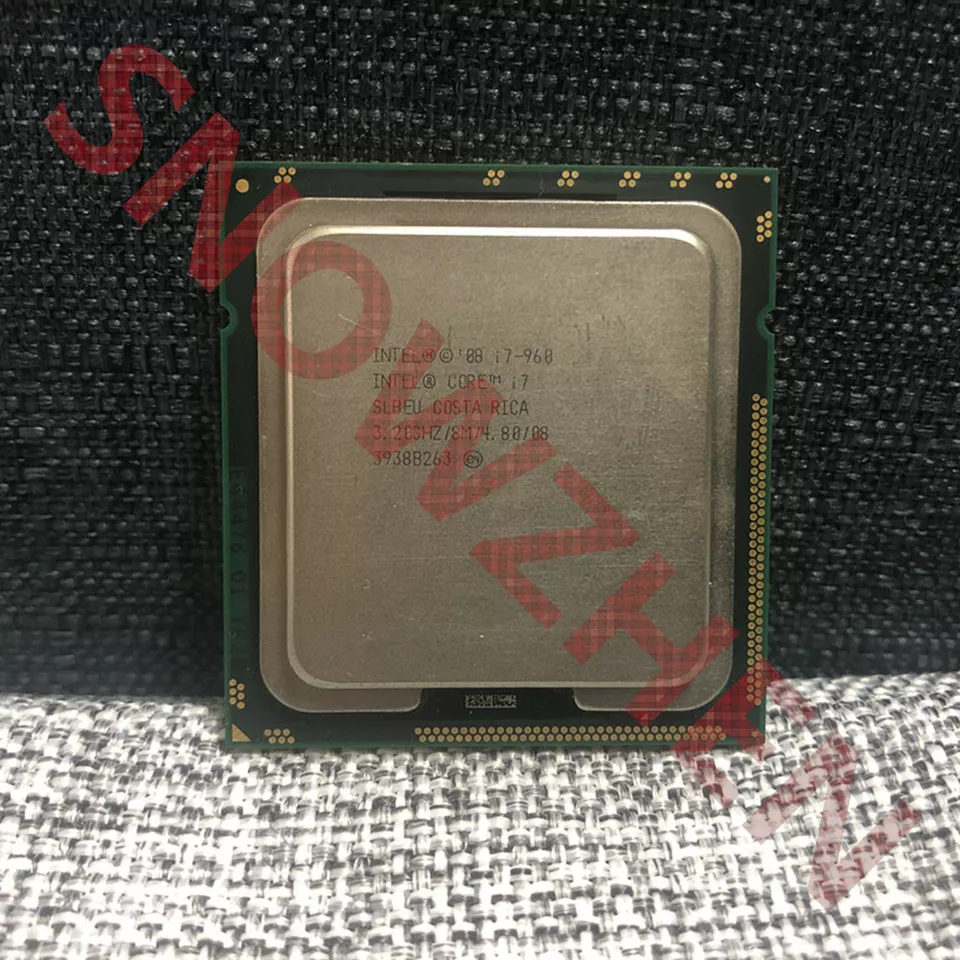 Intel Core i7-960 CPU Quad-Core 3.2 GHz 8 MB LGA 1366 SLBEU Processor - Image 1 of 2