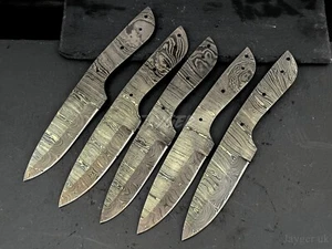 Handmade Damascus Steel Knife Blade | Hunting knife Blanks | Heat Treated | B239 - Picture 1 of 16
