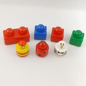LEGO Duplo PRIMO Building Block Lot Penguin, Ladybug, Smile Face Rattles Blocks - Picture 1 of 7