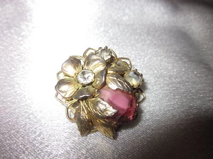 Atemberaubende Vintage Strass Cluster Pin - Bild 1 von 4