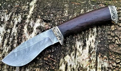 A.Maruschin Russland Outdoor Jagd Messer Россомаха Damaststahl HRC 62 Handarbeit - Bild 1 von 4