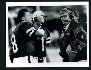 Browning Nagle Bruce Coslet 1992 Press Original Photo by Bob Olen New York Jets  - Picture 1 of 2