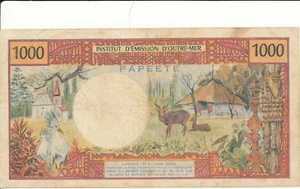 Tahití - 1000 Francos 1971 F - Pick 27a - Imagen 1 de 2