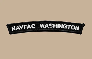 US Naval Facility Washington DC NAVAFAC UIM Shoulder Rocker Tab - Picture 1 of 1