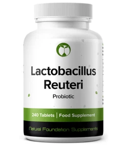 Lactobacillus Reuteri probiotisch 240 Tabletten 3 Milliarden KBE vegan UK Nahrungsergänzungsmittel - Bild 1 von 7
