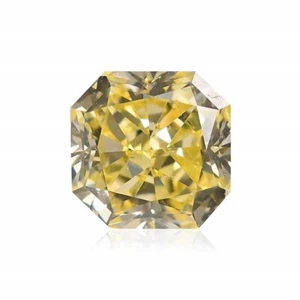 0,35 TCW Elegante Diamante Suelto Amarillo Corte Radiante Piedra Preciosa Rara para Joyería Regalo - Imagen 1 de 3