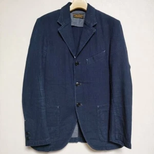 JOURNAL STANDARD HOMESTEAD Indigo dyeing tailored jacket Navy 4-0522M∞ - Picture 1 of 3