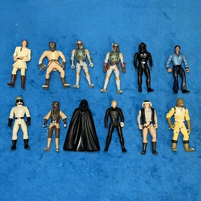 Vintage Star Wars Action Figures 12 Piece Lot, Kenner 90s Luke, Boba Fett & More - Image 1 of 4