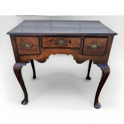 Antique Georgian Low Boy 3 Drawer Dressing Table, C 1790 - Image 1 of 4