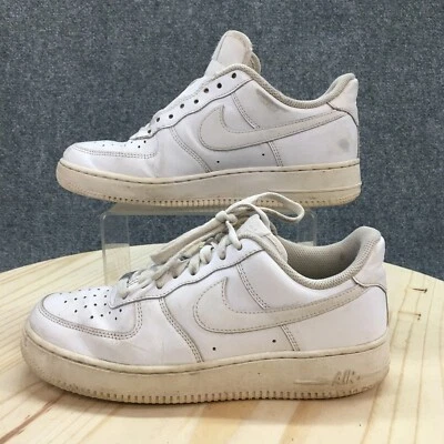 Nike Shoes Womens 9 Air Force One AF1 Low Sneakers White Leather Lace Up Low Top - Image 1 of 4