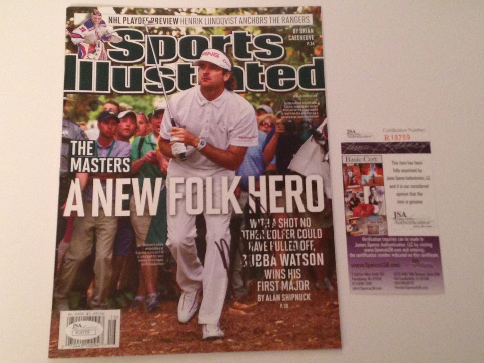 JSA Bubba Watson Signed Sports Illustrated COA NL SI April 16 2012 Masters C - Image 1 of 1