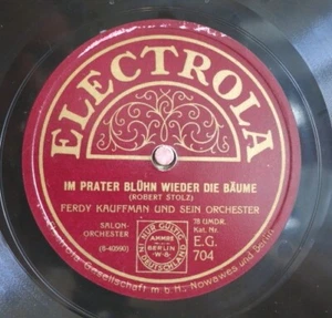 Ferdy Kauffman 78 RPM / Im Prater Blühn Wieder Die Bäume & Grinzing (28-0324-VH) - Bild 1 von 2