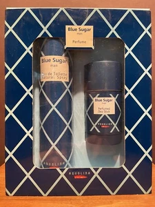 Blue Sugar Man By Aquolina 2 Pcs. Gift Set 3.4 OZ EDT Spray & 2.53 Deo Stick NIB - Picture 1 of 24