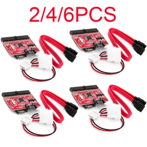 PATA/IDE TO Serial ATA SATA Interface Hard Drive HDD DVD Adapter Converter 6PCS - Picture 1 of 19