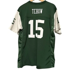 NFL New York Jets Youth Size XL Tim Tebow 15 Green Nike On Field Jersey - Picture 1 of 6