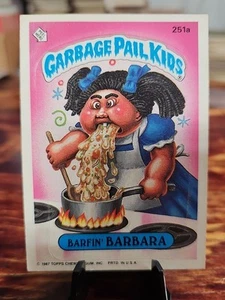 BARFIN' BARBARA 251a 1987 Topps Garbage Pail Kids Original Series 7 GPK OS7 - Picture 1 of 8