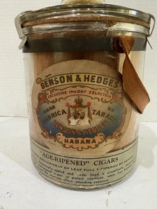 Benson & Hedges Vintage 1912 Glas Humidor Zigarren Coronas Cuban Habana - Bild 1 von 24