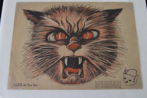 1950 JAKE THE TOM CAT HALLOWEEN PAPER MASK MINT CUSTOM DISPLAY CUDAHY FRANKS HTF - Imagen 1 de 2