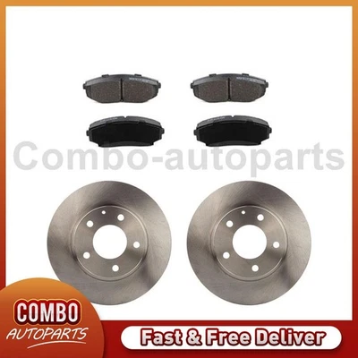 Rotores de disco delanteros almohadillas semimetálicas para Mazda MPV 2000 2001 2002 2003 2004 Foto 1 de 4