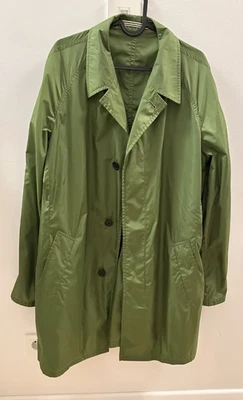Aquascutum London Packable Raincoat Olive Green Lightweight Travel Coat Men’s Me - Image 1 of 4