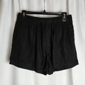 Gap linen shorts black womens S - Picture 1 of 12
