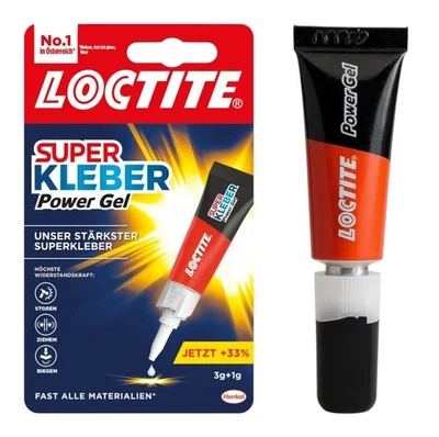 Sekundenkleber Loctite 3g+1g Super Kleber Power Gel EXTRA STARK und flexibel - Bild 1 von 4